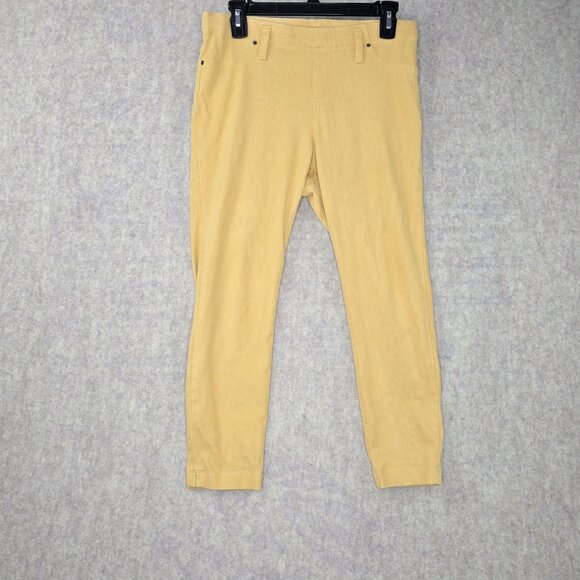 Time And Tru Womens Mustard Yellow Skinny Pants Size M (8-10) Stretch Material - Picture 1 of 8